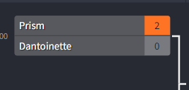 A screenshot of the bracket, showing that Prism was incorrectly reported as beating Dantoinette 2-0.